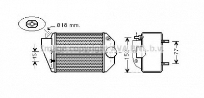 AVA QUALITY COOLING vwa4221 -  Интеркулер
